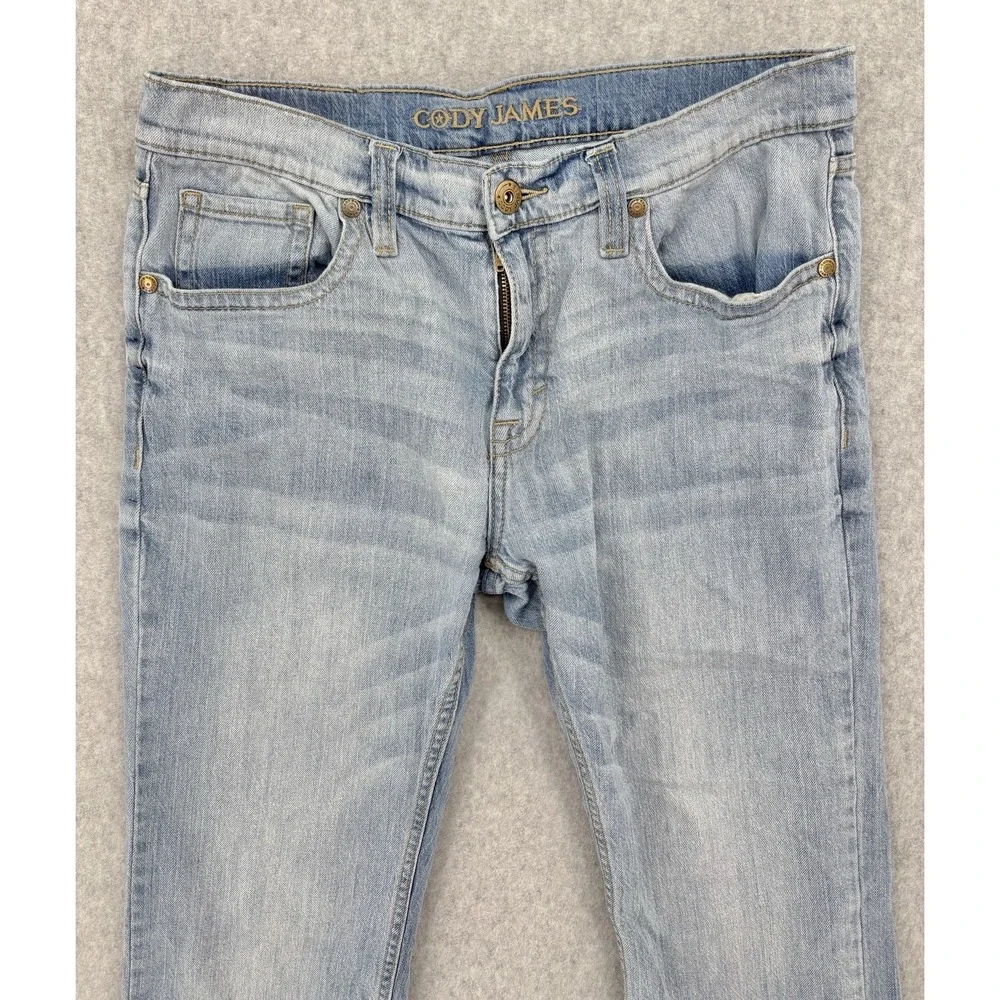 Cody James Men's Jeans 34x30 Light Wash Straight Leg Stretch Western Denim